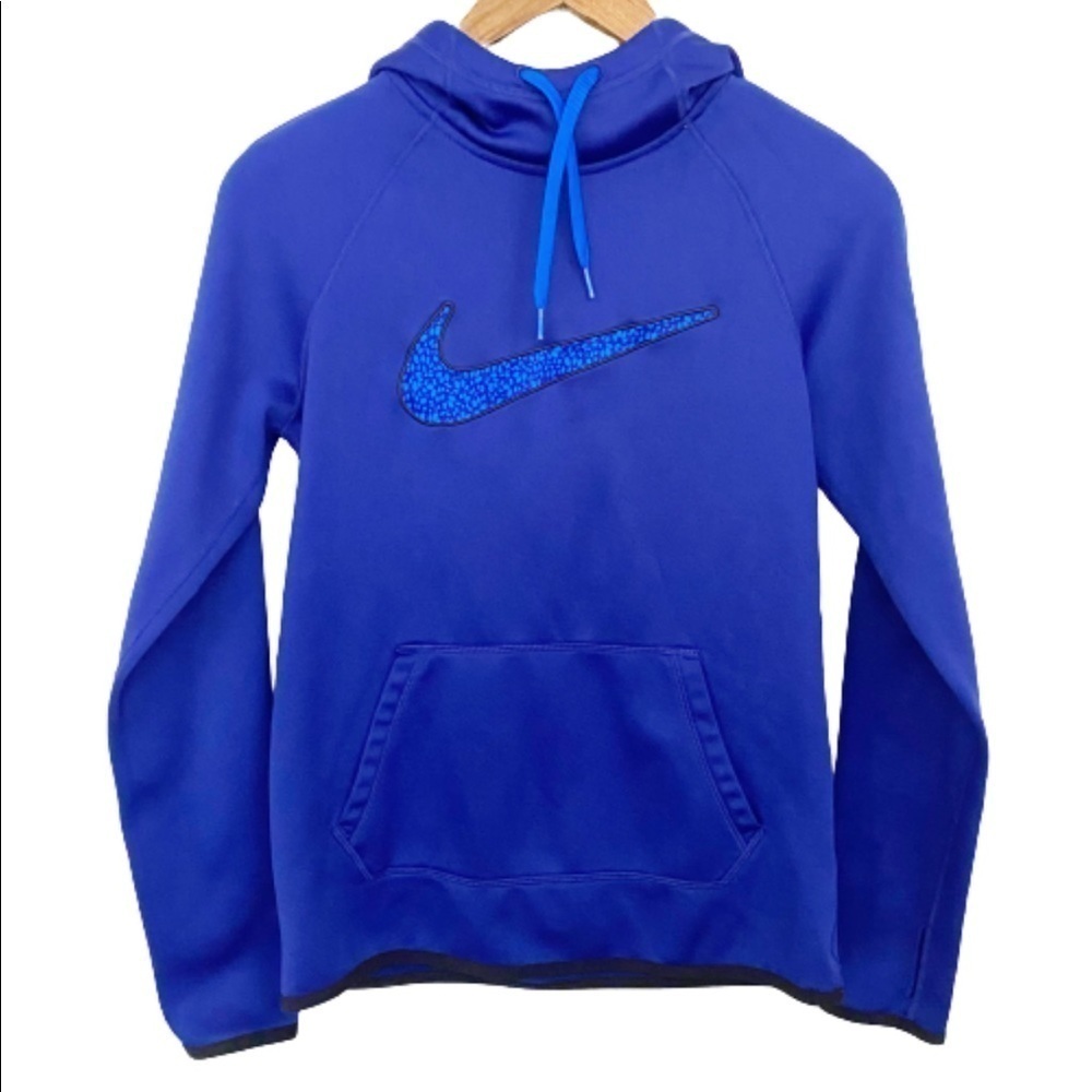 Nike Therma Fit Blue Pocket Hoodie Sweatshirt